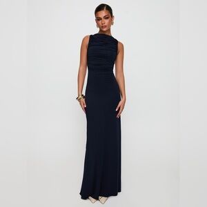 PRINCESS POLLY Undeniable Cut Out Maxi Dress in Navy 12